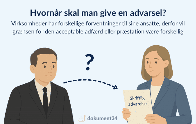Hvornår skal man give en advarsel?