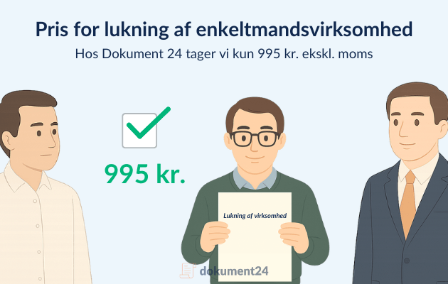 Pris for lukning af enkeltmandsvirksomhed