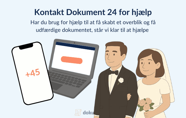 Kontakt dokument 24 for hjælp, Ægtepagt med sumsæreje