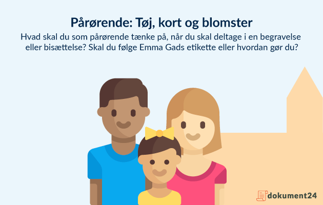 Pårørende: Tøj, kort og blomster Pårørende: Tøj, kort og blomster