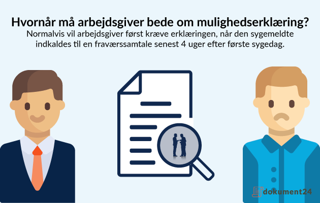 Hvornår må arbejdsgiver bede om mulighedserklæring? Hvornår må arbejdsgiver bede om mulighedserklæring?