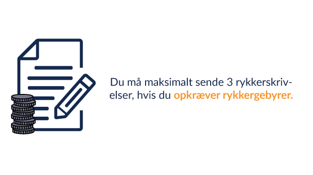 Hvor mange rykkerbreve må jeg sende? Hvor mange rykkerbreve må jeg sende?