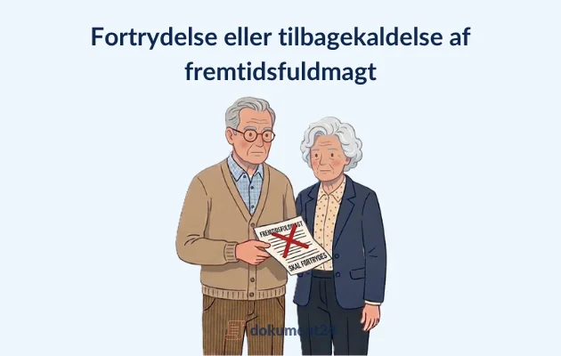 Fortrydelse eller tilbagekaldelse af fremtidsfuldmagt