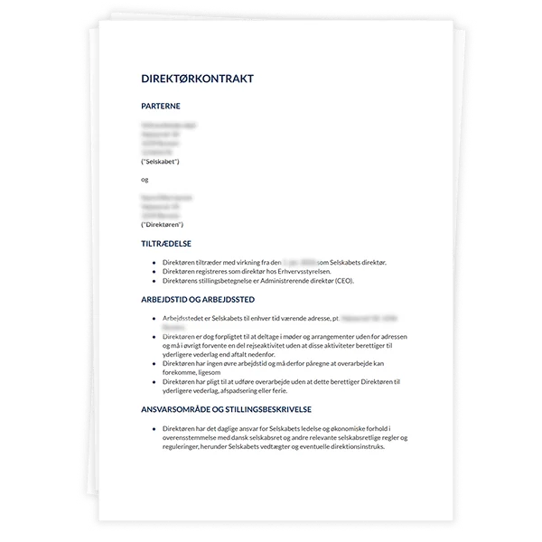 Direktørkontrakt