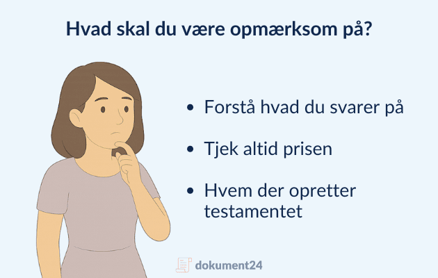Hvad skal du være opmærksom på?