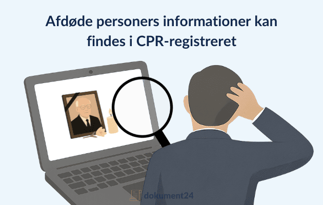 Afdødes informationer i CPR-register
