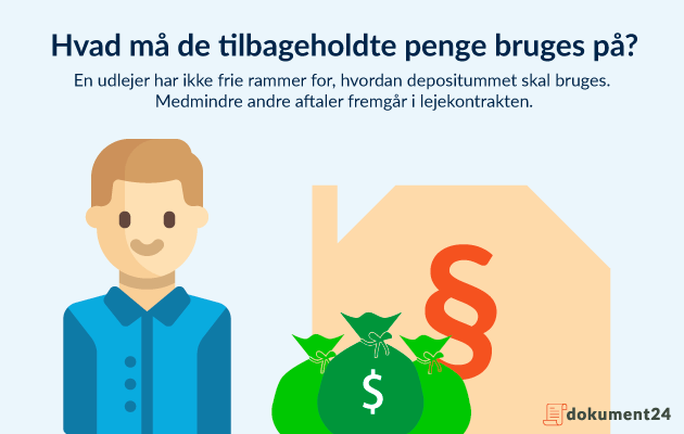 Hvad må de tilbageholdte penge bruges på? Hvad må de tilbageholdte penge bruges på?