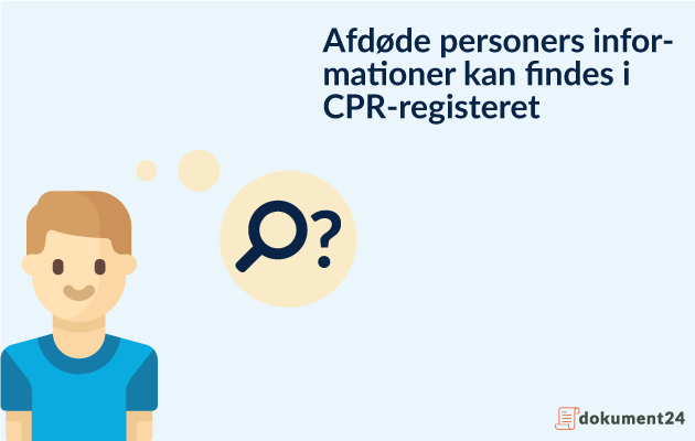 Afdødes informationer i CPR-register