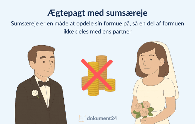 Ægtepagt med sumsæreje, Ægtepagt med sumsæreje