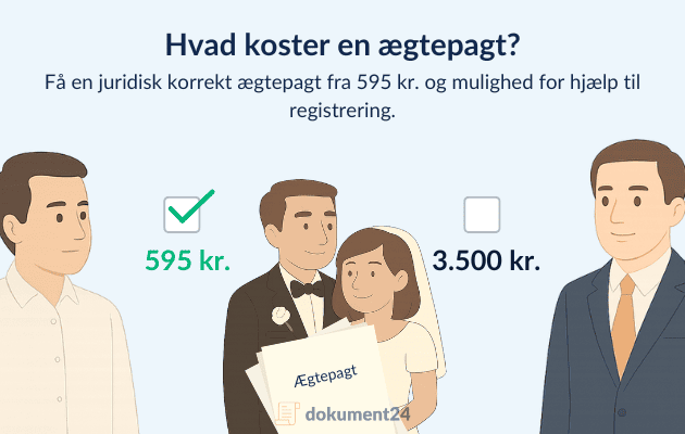 Ægtepagt med pensionsdeling pris