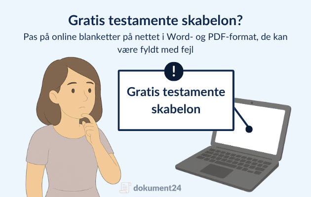 Gratis testamente skabelon