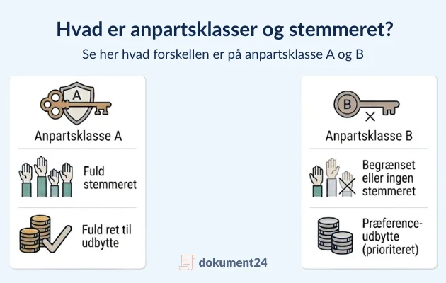 Anpartsklasser og stemmeret i selskaber