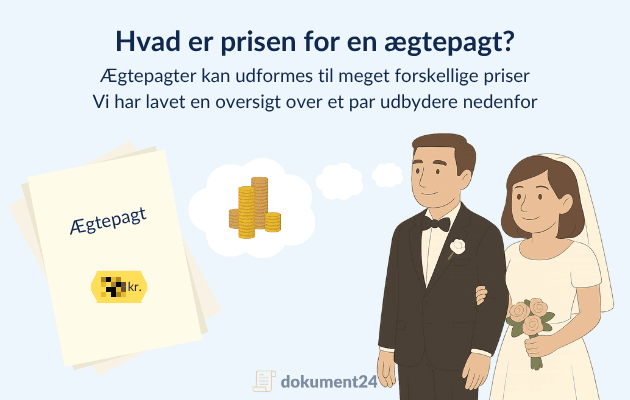 Hvad er prisen for en ægtepagt?
