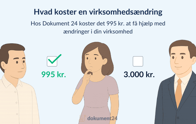 Grafik der viser sammenligning mellem pris hos Dokument 24 og traditionelle advokater
