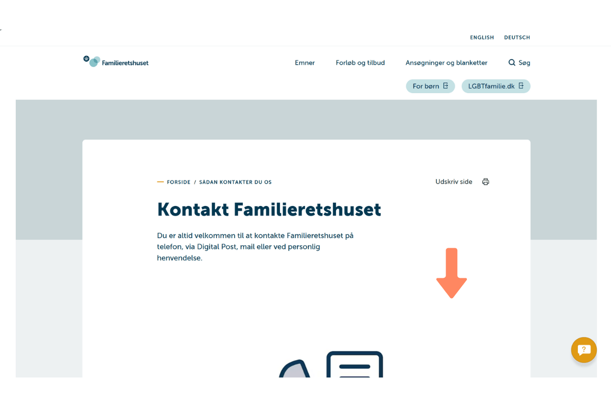 Kontakt familieretshuset
