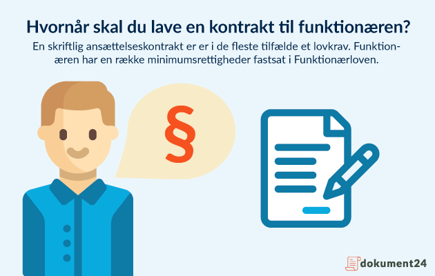 Hvornår skal du lave en kontrakt til funktionæren? Hvornår skal du lave en kontrakt til funktionæren?