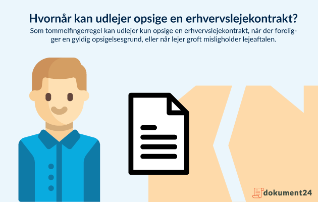 Hvornår kan udlejer opsige en erhvervslejekontrakt? Hvornår kan udlejer opsige en erhvervslejekontrakt?