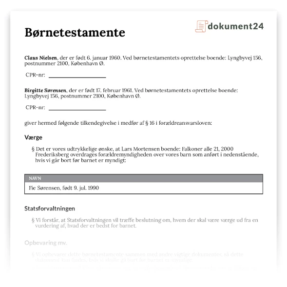 Børnetestamente