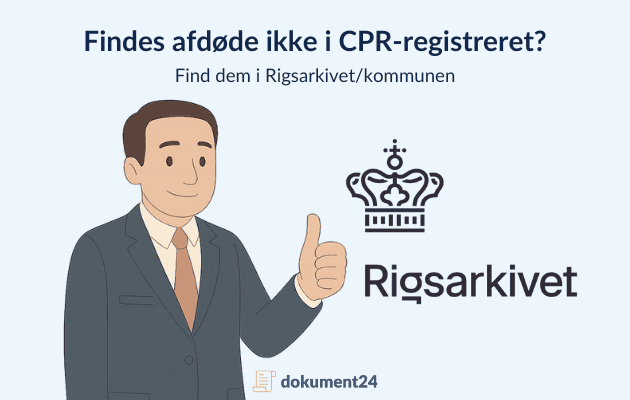 Afdødes informationer i ikke CPR-register