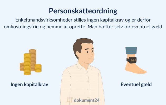 Viser en infografik af personskatteordning
