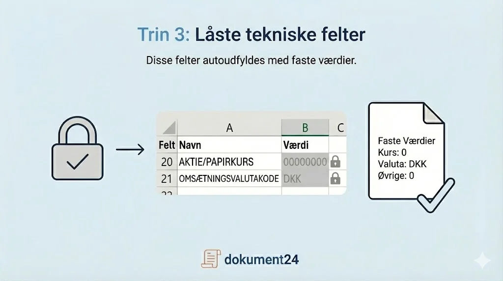 De låste tekniske felter guide til likvidationsprovenu