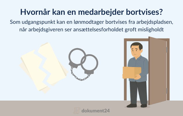 Hvornår kan en medarbejder bortvises?